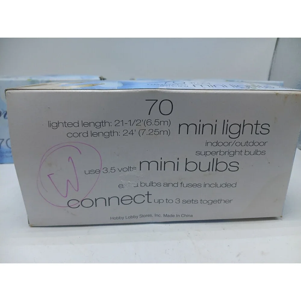 New 3 boxes Light Up Your Wedding Party 70 Frost Mini Lights Indoor/Outdoor